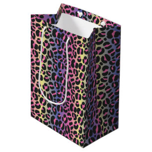 Sacola Para Presentes Média Impressão do Rainbow Lepard