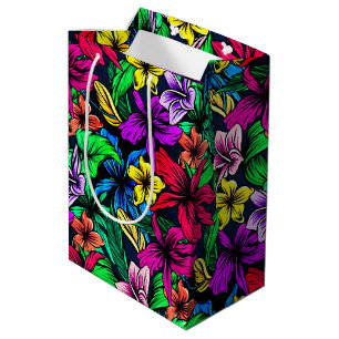 Sacola Para Presentes Média Impressão havaiano