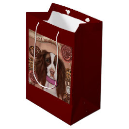 Sacola Para Presentes Média Inglês Springer Spaniel