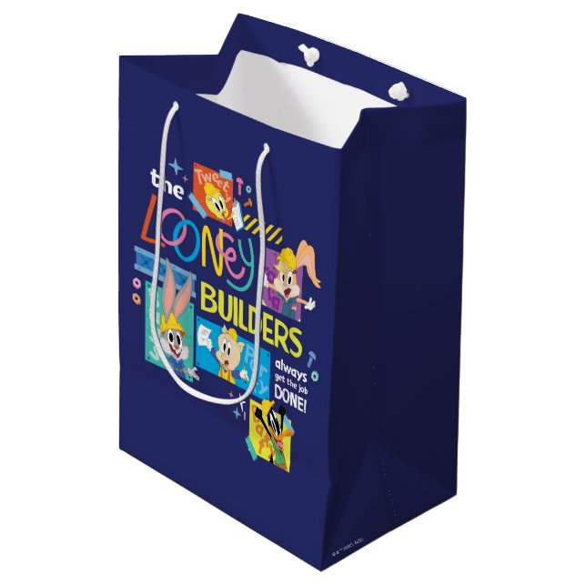Sacola Para Presentes Média INSETOS BUNNY BUILDERS™| A Colagem Looney Builders (Frente inclinada)