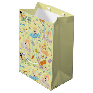 Sacola Para Presentes Média INSETOS BUNNY BUILDERS™ Padrão de Desenho de Cara