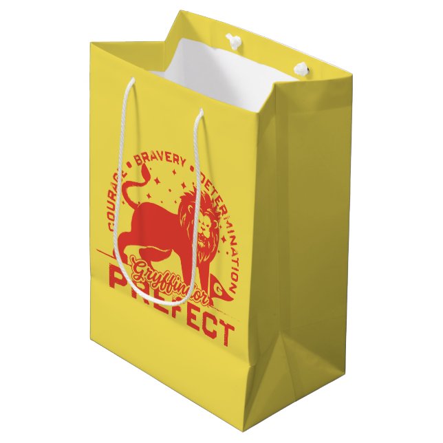 Sacola Para Presentes Média Insígnia de Prefeito de GRYFFINDOR™ (Frente inclinada)