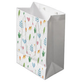 Sacola Para Presentes Média inspirado na natureza por primavera, modelo românt
