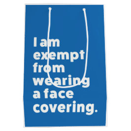 Sacola Para Presentes Média Isento de Vestir uma cobertura de rosto