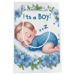 Sacola Para Presentes Média It’s a Boy Baby Shower 