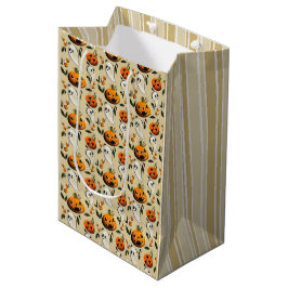 Sacola Para Presentes Média Jack-o-Ghost Amarelo