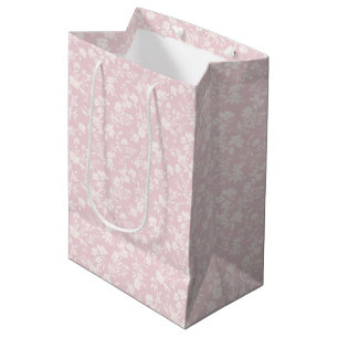 Sacola Para Presentes Média Jardim Botânico Neutro - Rosa Bege