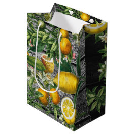Sacola Para Presentes Média Jardim de Citros Russos