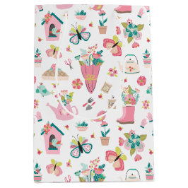 Sacola Para Presentes Média Jardim Springtime