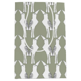 Sacola Para Presentes Média Javan Myna Bird - Papel de embrulhamento