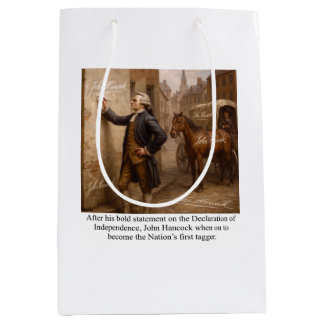 Sacola Para Presentes Média John Hancock Tagger