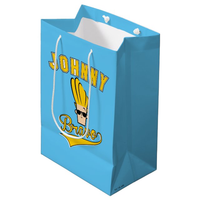 Sacola Para Presentes Média Johnny Bravo Collegiate Graphic (Frente inclinada)