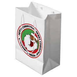 Sacola Para Presentes Média Jolly Black Santo Nicholas 2