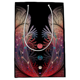 Sacola Para Presentes Média Jonglage Abstrato Modern Fantasy Fractal Art