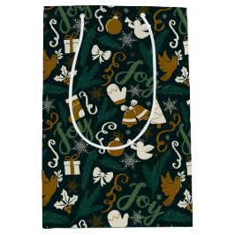 Sacola Para Presentes Média Joy to the World - Gift Bag