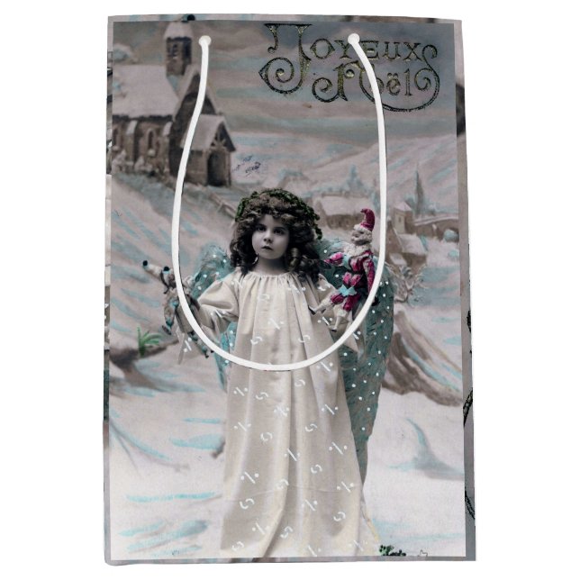 Sacola Para Presentes Média Joyeux Noel (Frente)