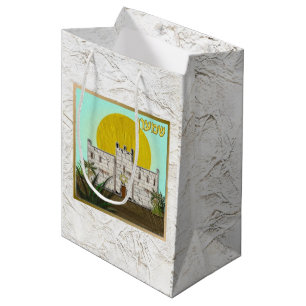 Sacola Para Presentes Média Judaica 12 Tribos De Arte Israel Simeon Gift Bag