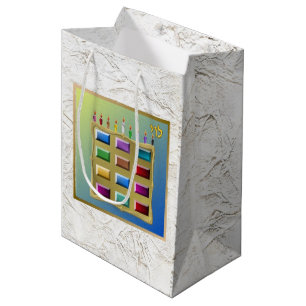 Sacola Para Presentes Média Judaica 12 Tribos De Israel Art Levi Gift Bag