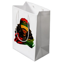 Sacola Para Presentes Média Juneteenth Mulheres Afro Negras Melanina Liberdade