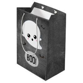 Sacola Para Presentes Média Kawaii Fantasma Halloween