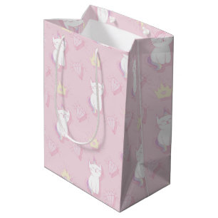 Sacola Para Presentes Média Kawaii Unicorn Cat Caticorn para Crianças
