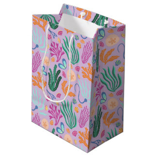 Sacola Para Presentes Média Kelp Colorido e Shelf Gift Bag