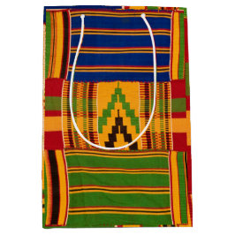 Sacola Para Presentes Média Kente Impressão Gift Bags