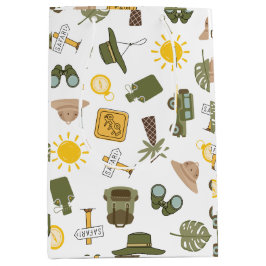 Sacola Para Presentes Média Kid's Safari Birthday Party