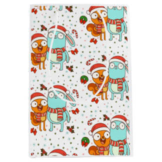 Sacola Para Presentes Média Kiff and Barry Holiday