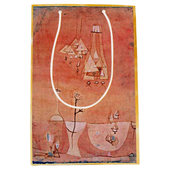 Sacola Para Presentes Média Klee - Laboratório de Botânica (Frente)