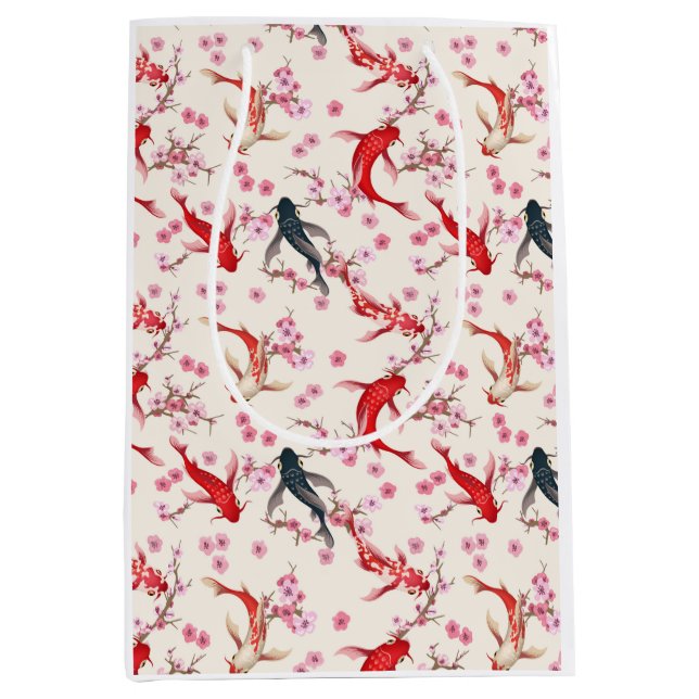 Sacola Para Presentes Média Koi Fish (Frente)