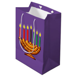 Sacola Para Presentes Média Kwanzaa Kinara