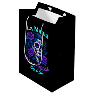 Sacola Para Presentes Média La Mamá Más Chingona Engraçada Mãe Espanhola