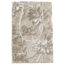 Lace bege elegante com diamante