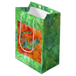 Sacola Para Presentes Média Lagarto do Batik