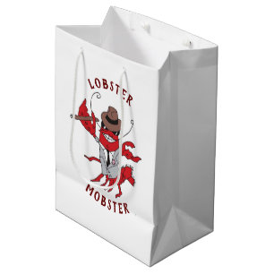 Sacola Para Presentes Média Lagosta Magosta Engraçado Gangster Excelente Gag G