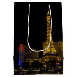Sacola Para Presentes Média Las Vegas à noite em Skyline