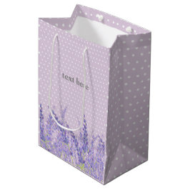 Sacola Para Presentes Média lavanda, elegante, moderno, moda, floral, roxo