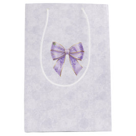 Sacola Para Presentes Média Lavender Wisteria Ribbon – Japanese-Inspired