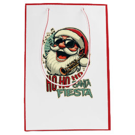 Sacola Para Presentes Média Legal Natal engraçado com óculos de sol - Ho-ho-ho