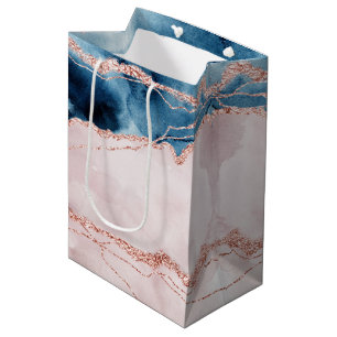 Sacola Para Presentes Média Legenda Mística Enxereca-Pêssego-Rosa-Cheia