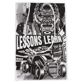 SACOLA PARA PRESENTES MÉDIA LEGENDARY GORILLA LESSONS LEARN (M) GIFT BAG