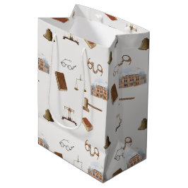 Sacola Para Presentes Média Lei Escala Gavel Padrão Antiquado Jurídico