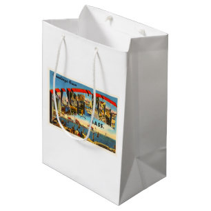 Sacola Para Presentes Média Lembrança das viagens vintage das MÃES de