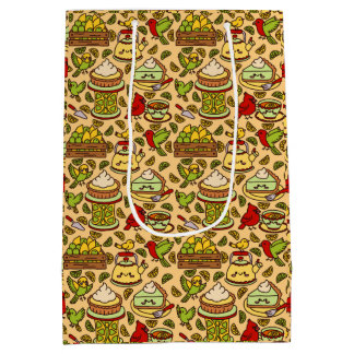 Sacola Para Presentes Média Lemon & Lime Twitter pattern