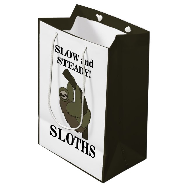 Sacola Para Presentes Média Lentidão Lenta E Engraçada De Lama (Frente inclinada)