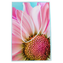 Sacola Para Presentes Média Linda Flor Rosa Fechar Foto