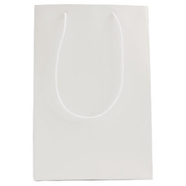 Sacola Para Presentes Média Linen Branco, Esbranquiçado