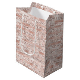Sacola Para Presentes Média Listras Luminosas Lípticas
