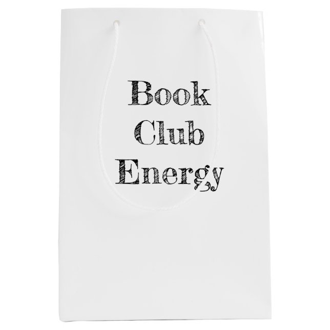 Sacola Para Presentes Média Livro Clube Energy Medium Gift Bag (Frente)